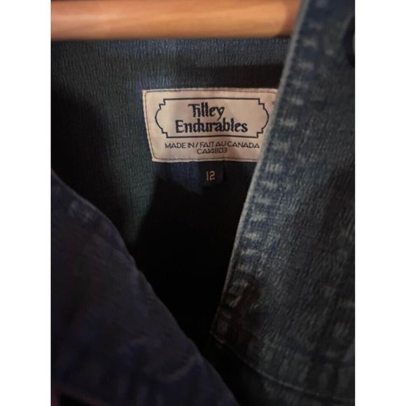 Tilley Endurables Shirt Women’s 12 Western style Blue Button-up - Picture 2 of 6